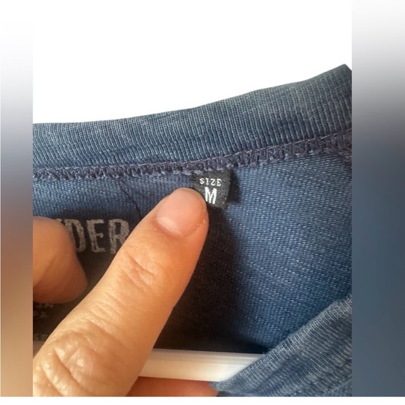 Todd Snyder Navy Casual Top Henley - Picture 5 of 6